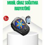 Pileli Store Oyunlar Için Güçlü Telefon Soğutucu Fan Dijital Ekranlı - (ClearEyelets)Black-RadiantOrchid - 1