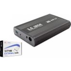 Pileli Store Pilelistore 3.5 Inç Sata HDD Harici Disk Kutusu USB 3.0 - Siyah HDX1756