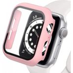 Pileli Store Pilelistore Apple Watch 41MM Camlı Kasa Ekran Koruyucu - Rose Gold - Çok Renkli