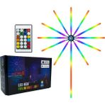 Pileli Store Rgb LED Duvar Dekoru Sökülebilir Kollu Havai Fişeek Işık Sistemi - 1 m - Renkli
