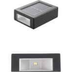 Pileli Store Solar Güneş Enerjili Çift Taraflı Duvar Lambası Çift Taraflı Duvar Lamba Güneş Enerjili - Renkli