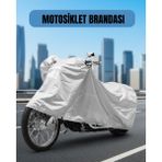 Pileli Store Su Geçirmez Motosiklet Brandası Çizmez Terleme Yapmaz - 1 - 1BW-Beyaz