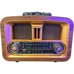 Pileli Store Taşınabilir Klasik Am/fm/sw Retro Ev Radyo USB ile Şarj Olabilen Retro Radyo - Renkli