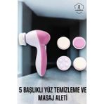 Pileli Store Taşınabilir Yüz Temizleme Cihazı Masaj, Peeling, Temizlik 5 Başlıklı - 1