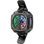 Pileli Store Telefon Buz Soğutucu Fan Mıknatıs ve Klips Rgb Siyah HDX4381 - Renkli