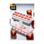 Pileli Store Turk Bas-Bırak Kapaklı Silikon Buz Kalıbı - 1 lt