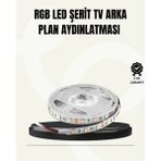 Pileli Store Tv Arkası LED Şerit Işık Otomatik Açma Kapama Özellikli 2mt - 1
