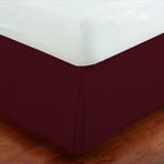 Pileli Yatak Eteği Nevresim Takımı, Ekstra Damla Fırfırlı Pembe 90 * 200 + 35 cm