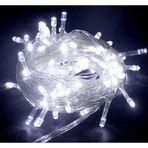 Pilelistore 10M 100 Led Boncuk Lamba Beyaz Işık Şeffaf Kablo