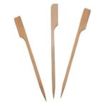 Pilelistore 12 cm 100 Adet Özel Ahşap Yassı Saplı Çöp Şiş Çubuğu