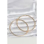 pilelistore 316L Çelik Gold Renk 70 mm Kadın Halka Küpe - TJ-BKP11687