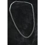 Pilelistore 316L Çelik Klasik Oval Zincir Model Gümüş Renk Erkek Kolye - Tj-Erk1390