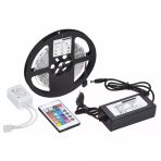 Pilelistore 5 Mt 3 Cipli Rgb Şerit Led Silikonlu Adaptör Uzaktan Kumanda Tak Çalıştır