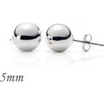 Pilelistore 925 Ayar Gümüş 5 mm Top Küpe