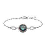 pilelistore 925 Ayar Gümüş Mistik Topaz Bileklik