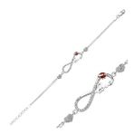 pilelistore 925 Ayar Gümüş Sonsuzluk Love Bileklik