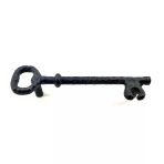 Pilelistore Antika Tarz Dekoratif Pirinç Anahtar Şeklinde Kapı Çekme Kolu, Mobilya, Sandık, Kutu Kulbu - 128Mm, Oksit Vitrin