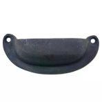 Pilelistore Antika Tarz Dekoratif Pirinç Düz Tas Mobilya Kulbu - 37X87 Mm, Oksit