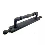 pilelistore Antika Tarz Dekoratif Pirinç Misket Çekme Kapı Kolu - 223x33 mm, Oksit
