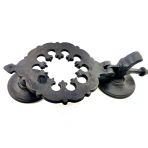 Pilelistore Antika Tarz Dekoratif Pirinç Osmanlı Kapı Tokmağı, Taktak - 265X75mm, Oksit