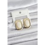 pilelistore Beyaz Renk Kare Model Vintage Kadın Küpe - TJ-BKP11660