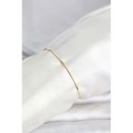 Pilelistore Cm 14K Gold Renk Barlı Yılan Zincir Model Bileklik - Tj-Bb8277
