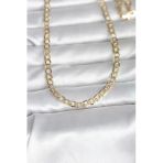 Pilelistore Cm 14K Gold Renk Kalın Zincir Model 60 Cm Kolye - Tj-Bko10991