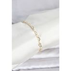 pilelistore CM 14K Gold Renk Kalpli Zincir Model Kadın Bileklik - TJ-BB8278