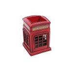 Pilelistore Dekoratif Metal Londra Telefon Kulübesi Kalemlik Vintage Hediyelik