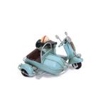 Pilelistore Dekoratif Metal Scooter Sepetli Vintage Biblo Ev Ofis Hediyelik
