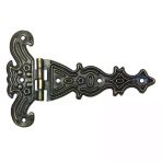 Pilelistore Dekoratif, Sac Tek Kuyruklu Menteşe - 69X102 Mm, Büyük, Antik, 100 Adet