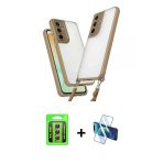 Pilelistore™ Galaxy A25 5G Kılıf Ufuk Klasik - Siyah 3D Antistatik Cam Ekran Koruyucu + Raze Metal Kamera Lens - Gs
