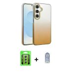 Pilelistore™ Galaxy A35 5G Kılıf Kıvılcım Minimal Özel Seri - Siyah Joko Magic 5D Cam + Raze Metal Kamera Lens - Gs