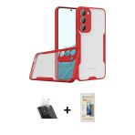 Pilelistore™ Galaxy S23 Plus Kılıf Atlas Asil Serisi - Siyah 6D Mat Seramik Hayalet Nano Ekran Koruyucu + Kamera Lens Ko