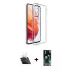 Pilelistore™ Galaxy S23 Plus Kılıf Zirve Doku - Şeffaf 360 Full Body Arka Koruyucu + Kamera Lens Koruma Cam - Sf