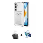 Pilelistore™ Galaxy S24 Plus Kılıf Doruk Klasik Koleksiyonu - Siyah 3D Antistatik Seramik Nano Ekran Koruyucu + Kamera L