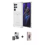 Pilelistore™ Galaxy S24 Ultra Kılıf Doruk Klasik Koleksiyonu - Siyah Bilvis 3D Cam Ekran Koruyucu + Pvd Metal Kamera Len