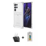 Pilelistore™ Galaxy S24 Ultra Kılıf Doruk Klasik Koleksiyonu - Siyah Polymer Nano Ekran Koruyucu + Kamera Lens Koruma Ca