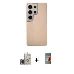 Pilelistore™ Galaxy S24 Ultra Kılıf Eksen Prime - Siyah Autokit 5İn1 Fiber Hayalet Polymer Nano Ekran Koruyucu + Bilvis