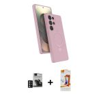 Pilelistore™ Galaxy S24 Ultra Kılıf İz Işık Koleksiyonu - Siyah Autokit 5İn1 Fiber Polymer Nano Ekran Koruyucu + Pvd Met