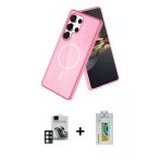 Pilelistore™ Galaxy S24 Ultra Kılıf Nova Asil Prime - Siyah Polymer Nano Ekran Koruyucu + Pvd Metal Kamera Lens - Pe