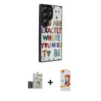 Pilelistore™ Galaxy S24 Ultra Kılıf Odak Klasik Serisi - Siyah Autokit 5İn1 Fiber Polymer Nano Ekran Koruyucu + Bilvis T