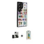 Pilelistore™ Galaxy S24 Ultra Kılıf Odak Klasik Serisi - Siyah Polymer Nano Ekran Koruyucu + Pvd Metal Kamera Lens - Sh