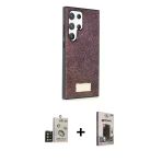 Pilelistore™ Galaxy S24 Ultra Kılıf Vadi Klasik Serisi - Siyah Bilvis Hayalet Cam Ekran Koruyucu + Bilvis Titan Kamera L