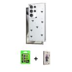 Pilelistore™ Galaxy S24 Ultra Kılıf Yörünge Form - Siyah Bilvis 3D Cam Ekran Koruyucu + Raze Metal Kamera Lens - Mr