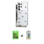 Pilelistore™ Galaxy S24 Ultra Kılıf Yörünge Form - Siyah Polymer Nano Ekran Koruyucu + Raze Metal Kamera Lens - Sı