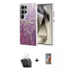 Pilelistore™ Galaxy S24 Ultra Kılıf Zirve Modern Prime - Siyah Autokit 5İn1 Fiber Hayalet Polymer Nano Ekran Koruyucu +