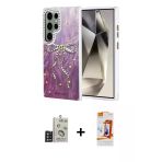 Pilelistore™ Galaxy S24 Ultra Kılıf Zirve Modern Prime - Siyah Autokit 5İn1 Fiber Polymer Nano Ekran Koruyucu + Bilvis T