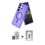 Pilelistore™ Galaxy S25 Ultra Kılıf Nova Asil Prime - Şeffaf Polymer Nano Ekran Koruyucu + Bilvis Titan Kamera Lens - Gs