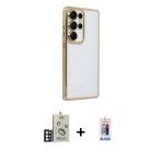 Pilelistore™ Galaxy S25 Ultra Kılıf Vadi Minimal - Siyah Joko Magic 5D Cam + Bilvis Titan Kamera Lens - Gs